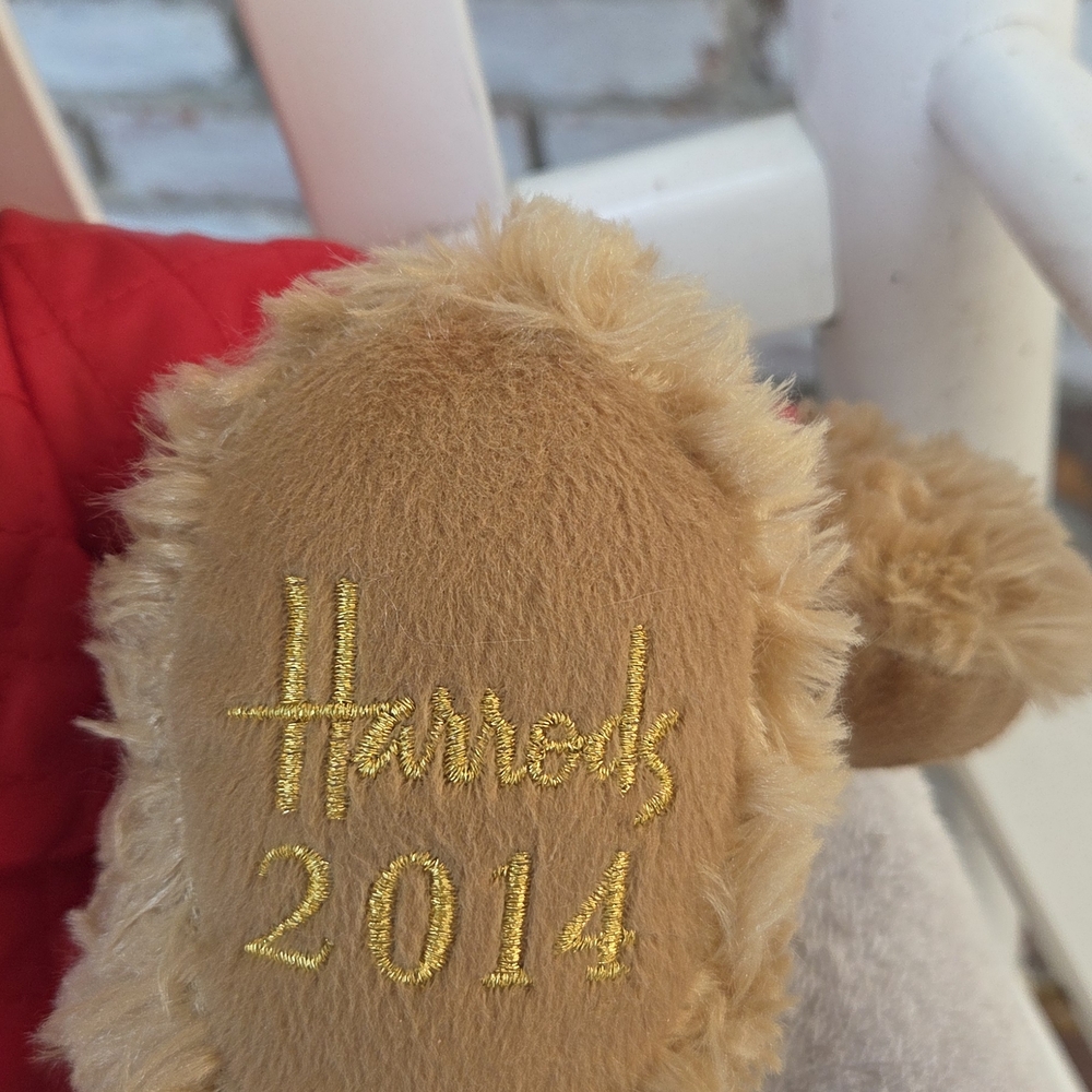 Red and Brown Teddy Bear Plush Toy - Picture 2 of 2